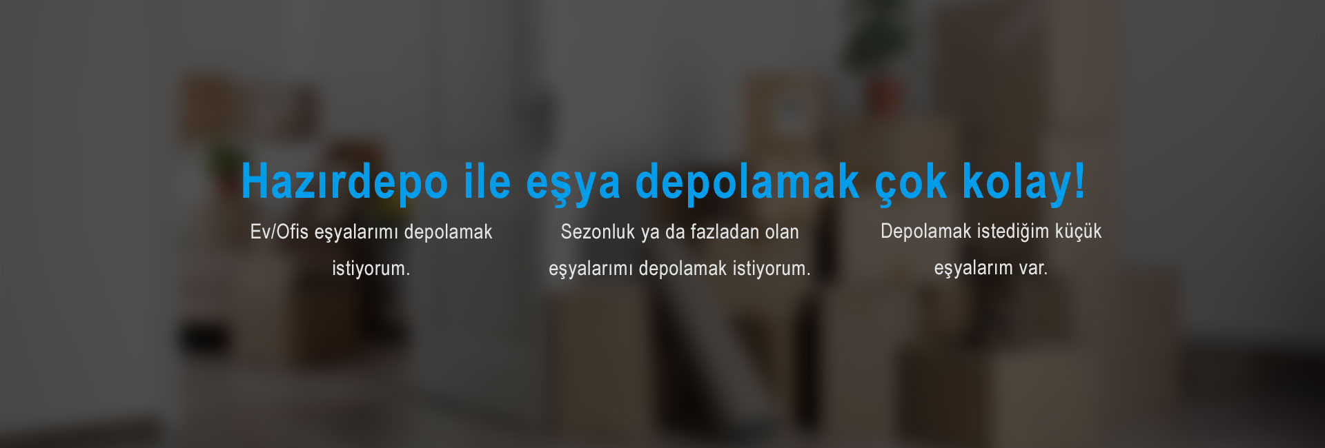 Hazır eşya depolama hizmeti